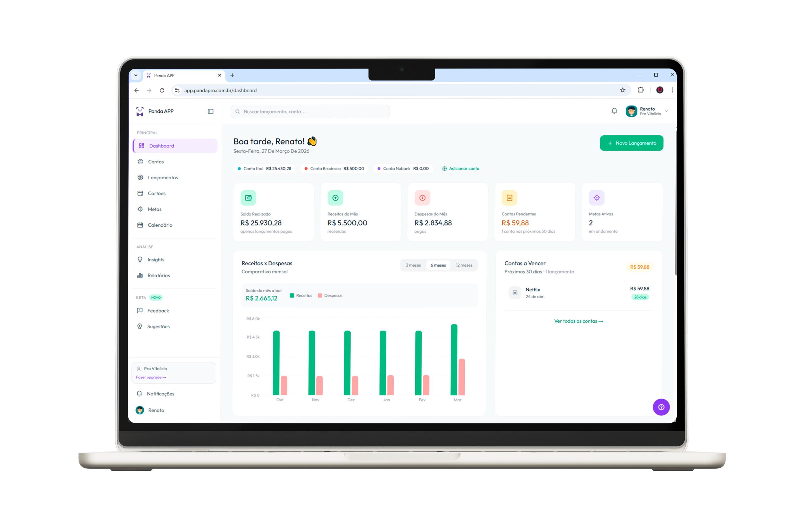 PandaPRO – Controle Financeiro Pessoal